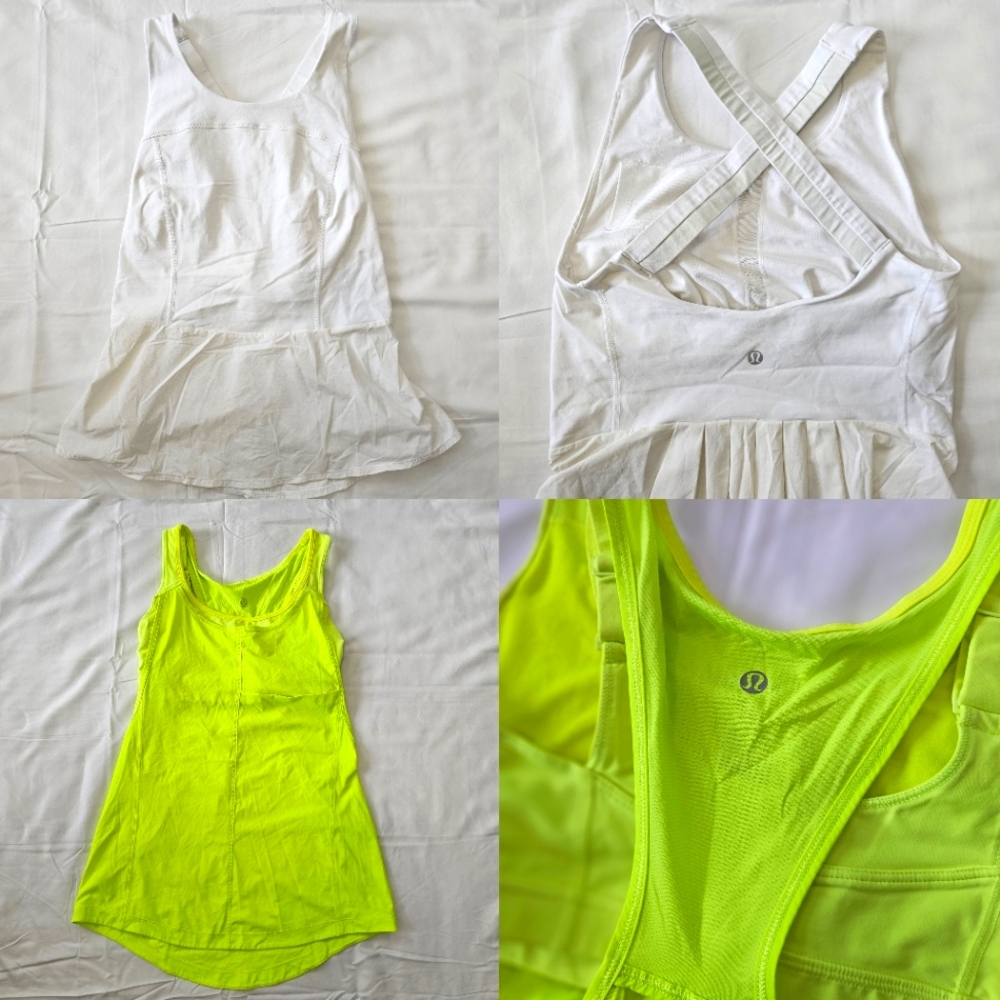 RARE LULULEMON Athletica 2 Piece Bundle  Lot Womens Size 6